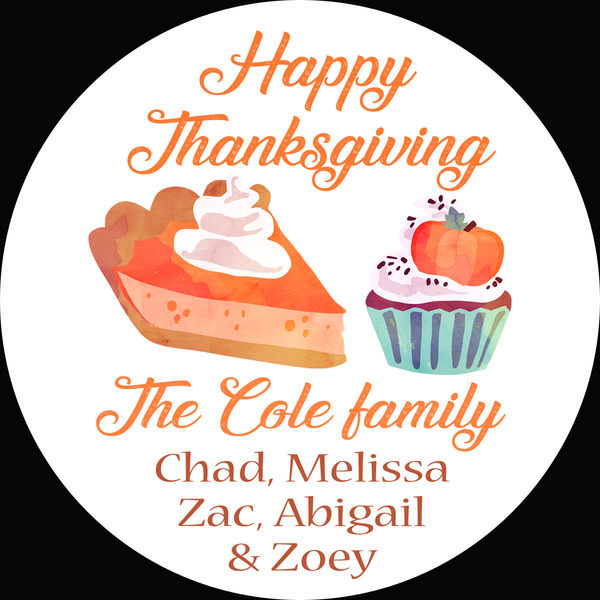 Thanksgiving Desserts - Popcorn Favor Bags
