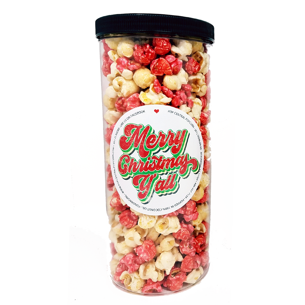 Merry Christmas Y'all - Popcorn Tube