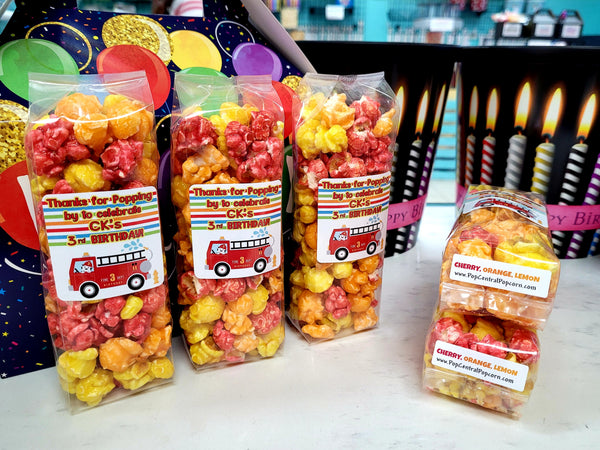 Pink Birthday Girl - Popcorn Party Favors