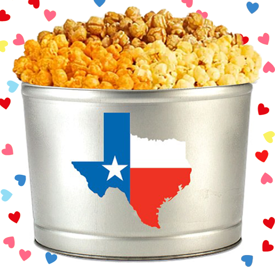 2 Gallon - Texas Popcorn Tin