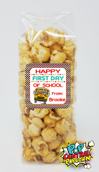 First Day of School - Classroom Treat Popcorn Bags