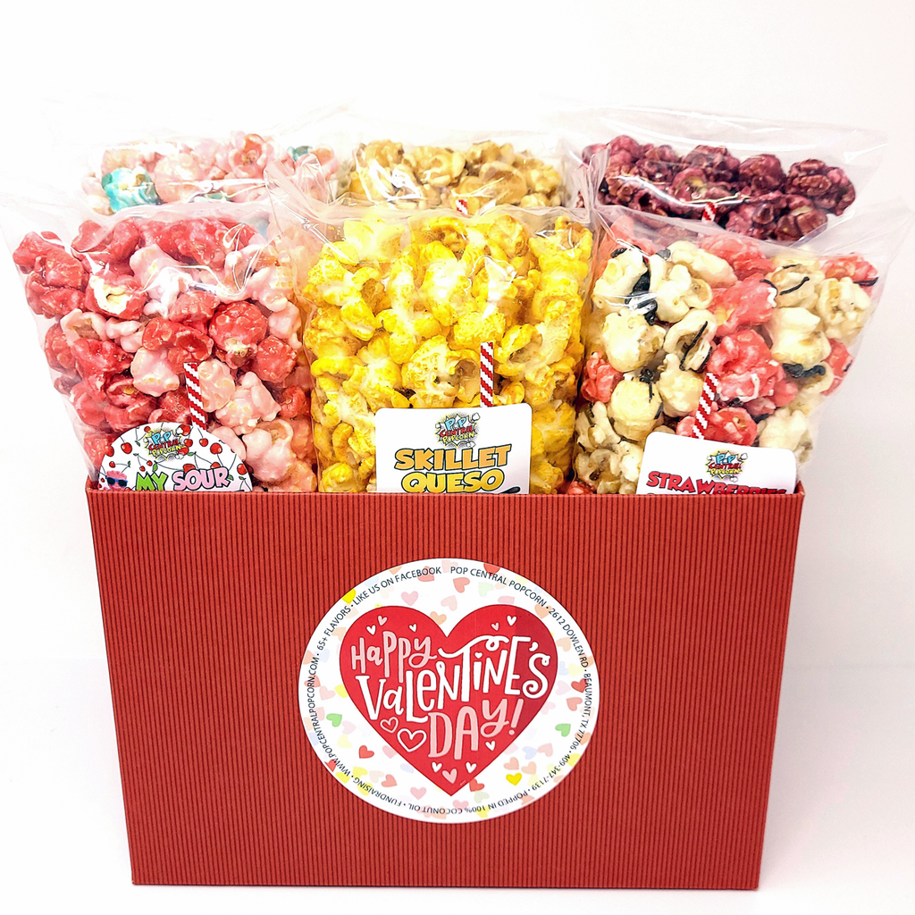 Happy Valentine's Day 24 - Variety Popcorn Pack - 6 Mini Bags