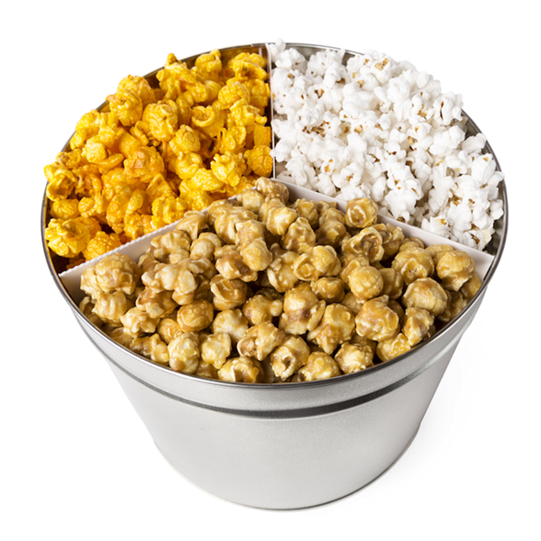 2 Gallon - Hearts - Popcorn Tin