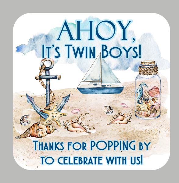 Nautical Boy Baby shower favors