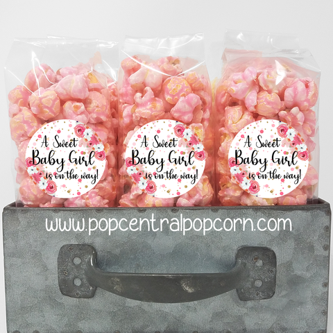 Baby shower Popcorn bags