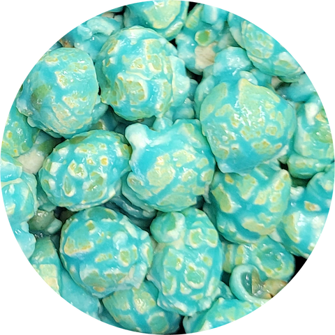 Blue cotton candy popcorn