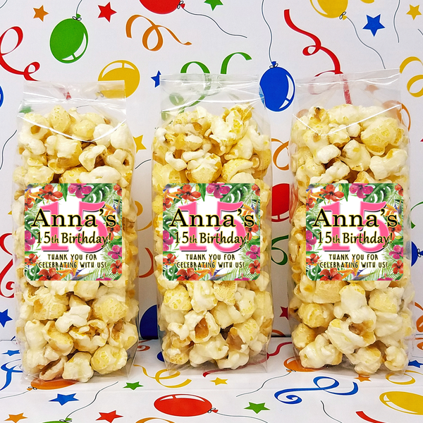 Tropical Birds of Paradise - Popcorn Party Favors