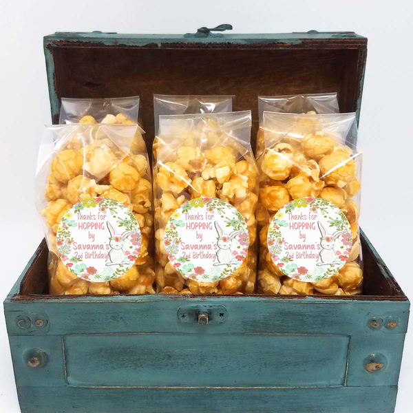 Bunny Birthday - Personalized Popcorn Party Favors