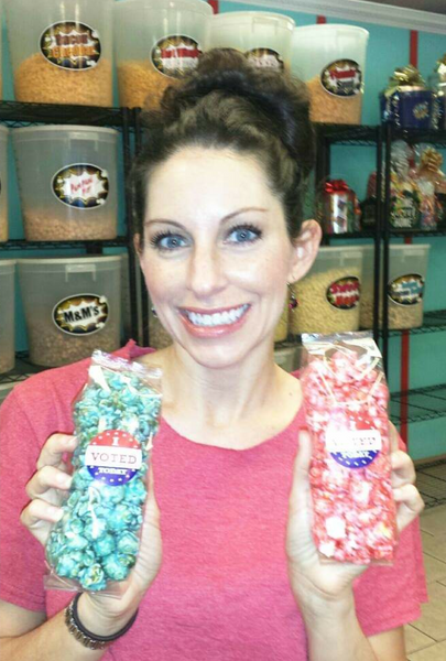 individual colored popcorn bags