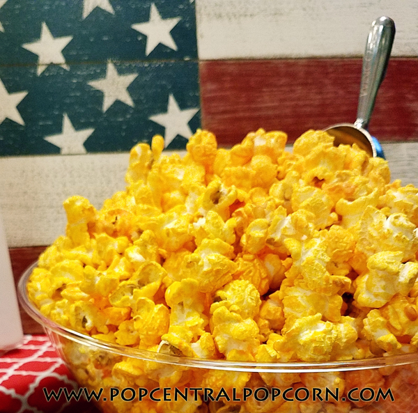 Cheddar cheese popcorn