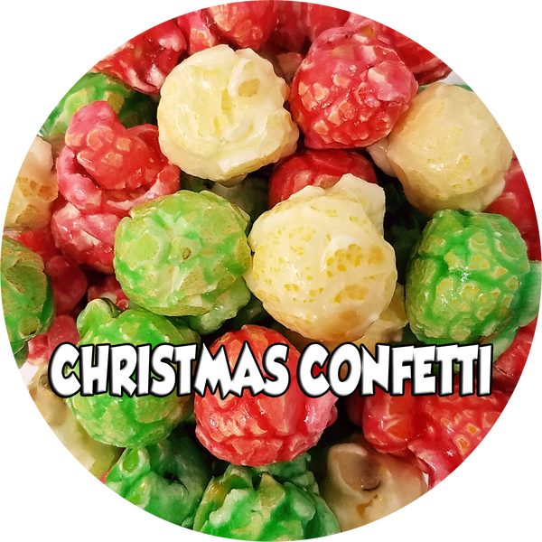 Merry and Bright Glitter - Holiday Christmas Popcorn Party Favors
