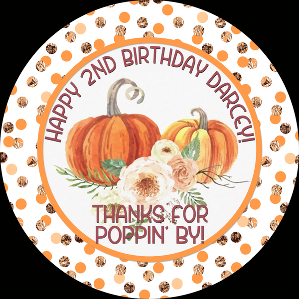 Pumpkin theme party favors