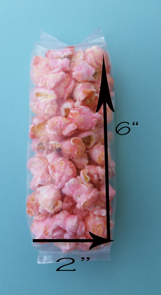 Pink Floral and Gold Frame - Wedding Popcorn Favors