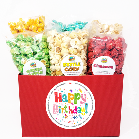 Girly Birthday Popcorn Gift