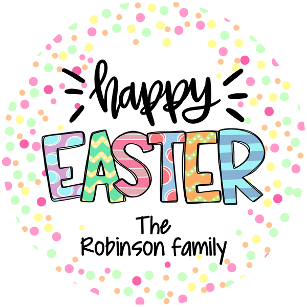 Easter personalized popcorn bags
