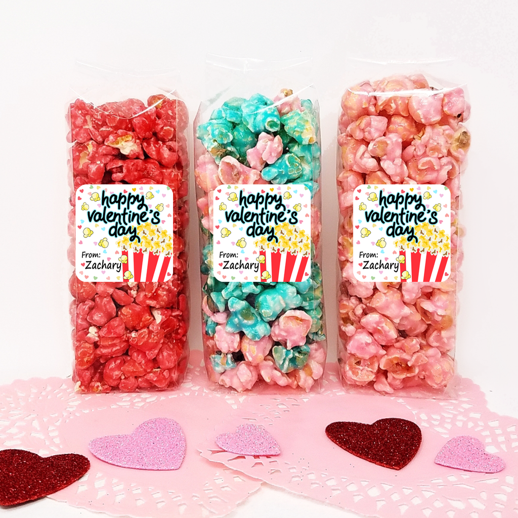 Popcorn Pieces - Valentine Popcorn Party Favors