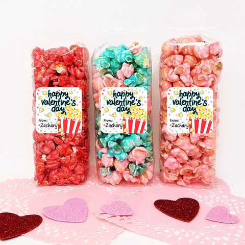 Popcorn Pieces - Valentine Popcorn Party Favors