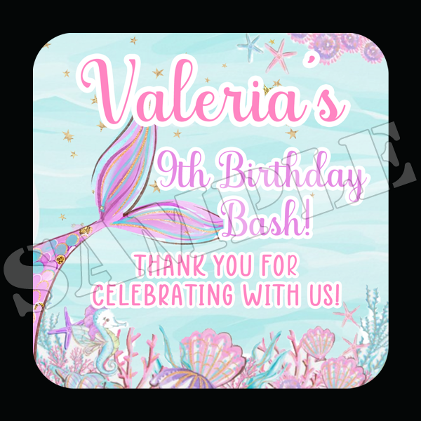 Mermaid Tail - Birthday Party Favors