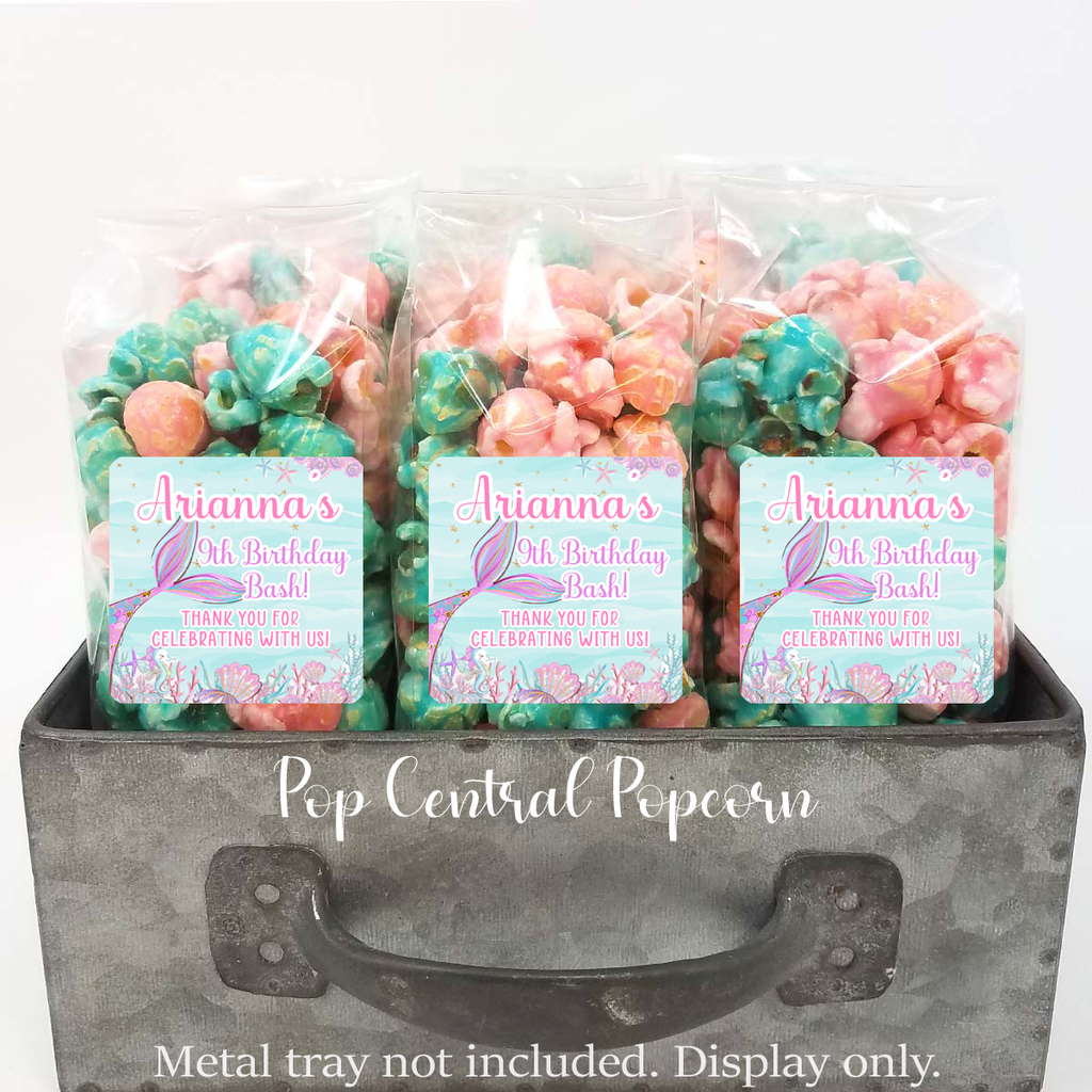 Personalized Birthday Mermaid Candy Bags with Just Candy