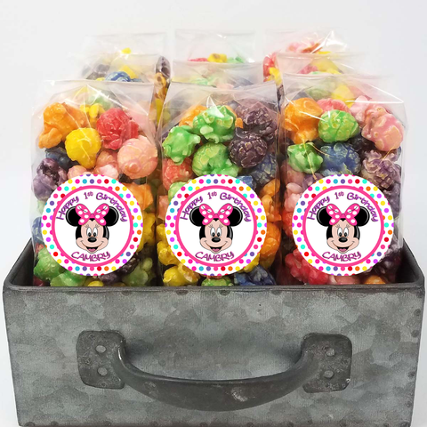 Minnie popcorn party favors