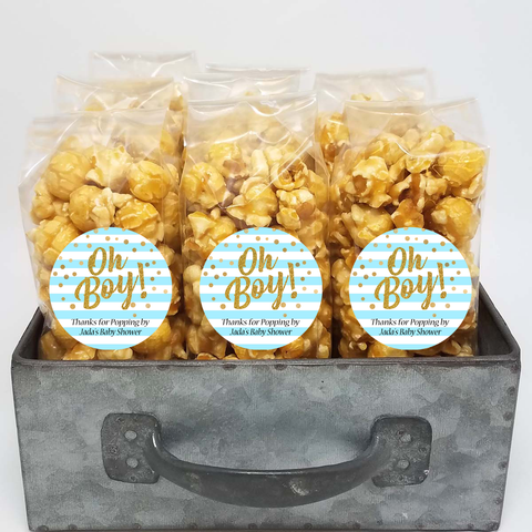 Blue baby online shower favor bags