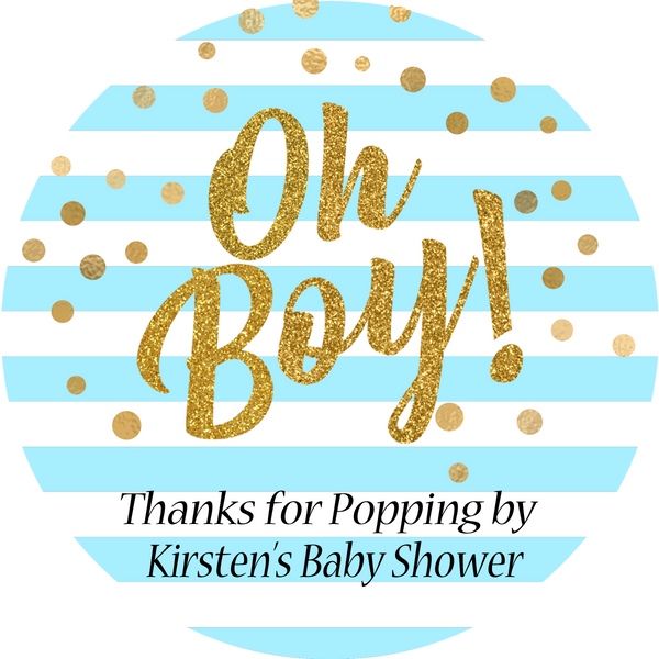 Baby shower Popcorn bags