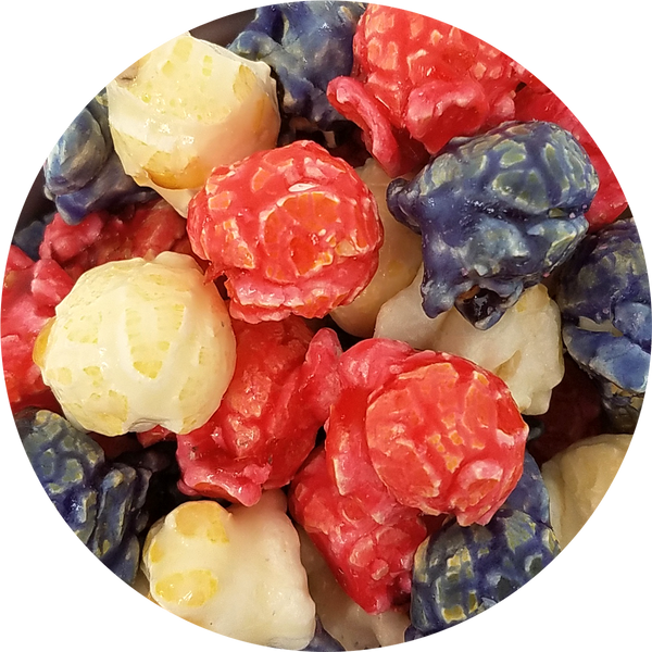 4th of July - red white and blue Popcorn