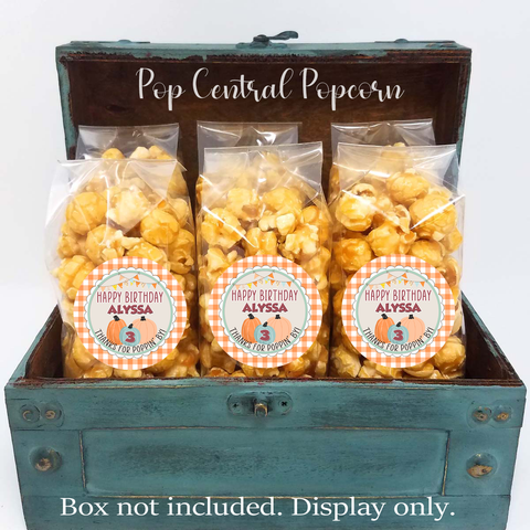 Fall pumpkin theme party favors