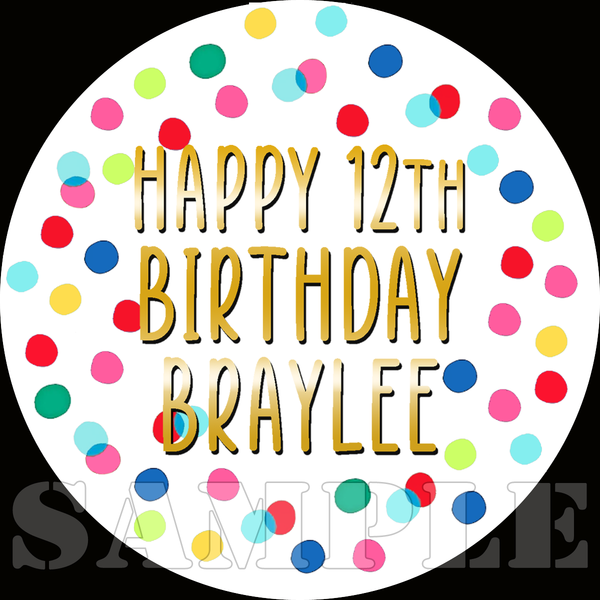 Abstract Polka Dot - Personalized Party Favor Bags