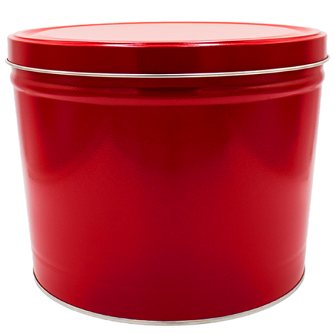 2 Gallon - Solid Red Tin