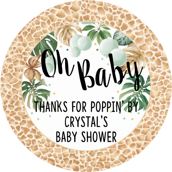 Baby shower Popcorn bags