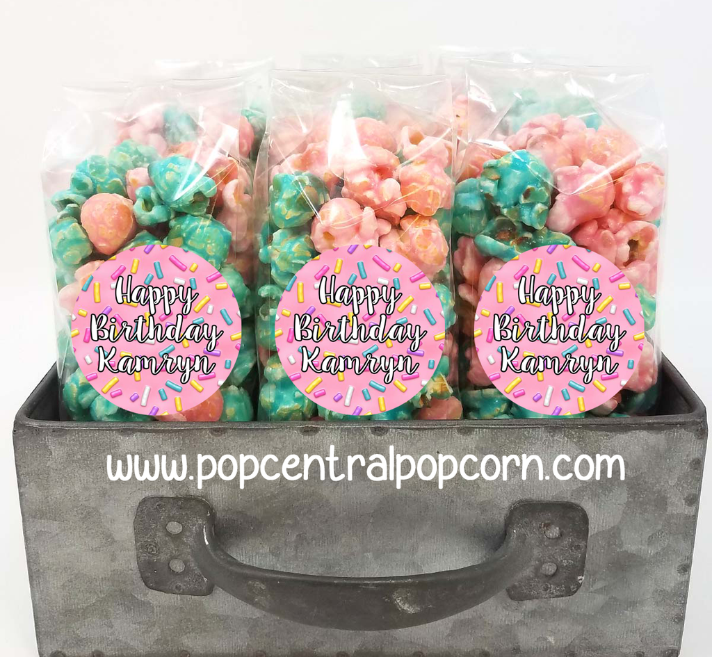 Sweet Sprinkle Cupcake Personalized Party Favor Bags