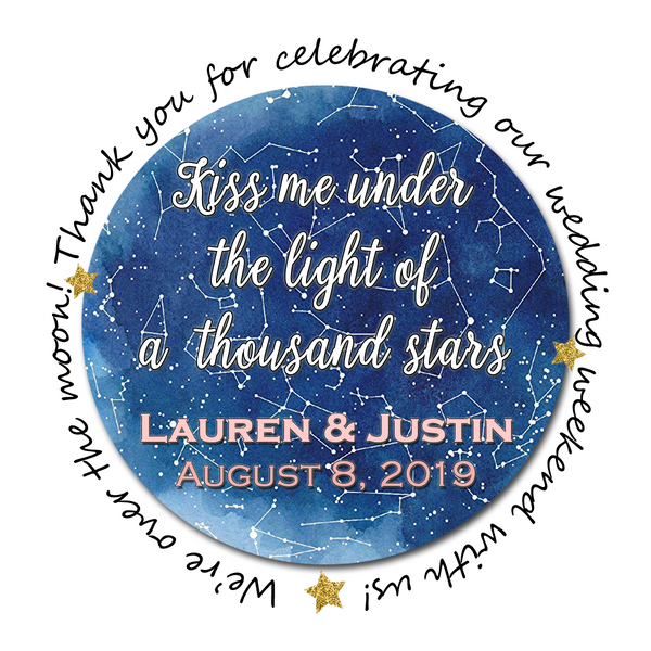 Starry Night - Whimsical Wedding Popcorn Favors