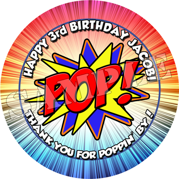 Super hero party favors