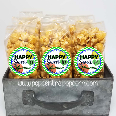 Sweet 16 Sports Theme - Popcorn Party Favors