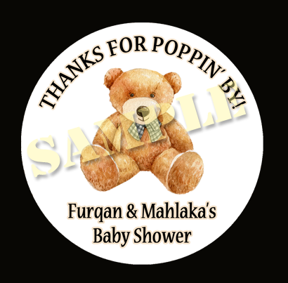 teddy bear baby shower favors