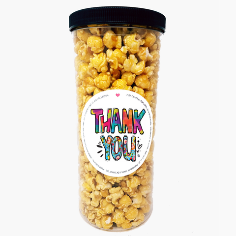 Thank You - Bright colors - Popcorn Tube