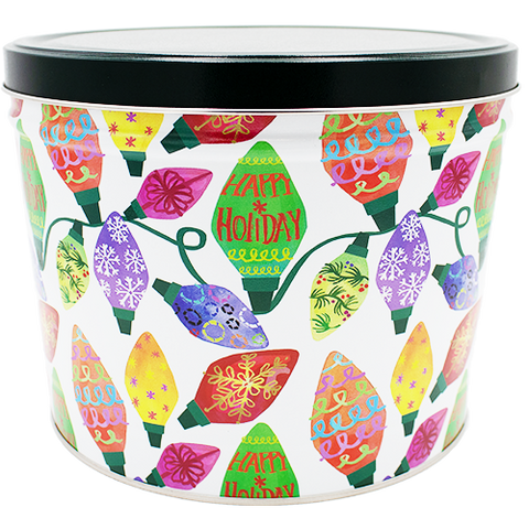 Holiday Lights Popcorn Tin