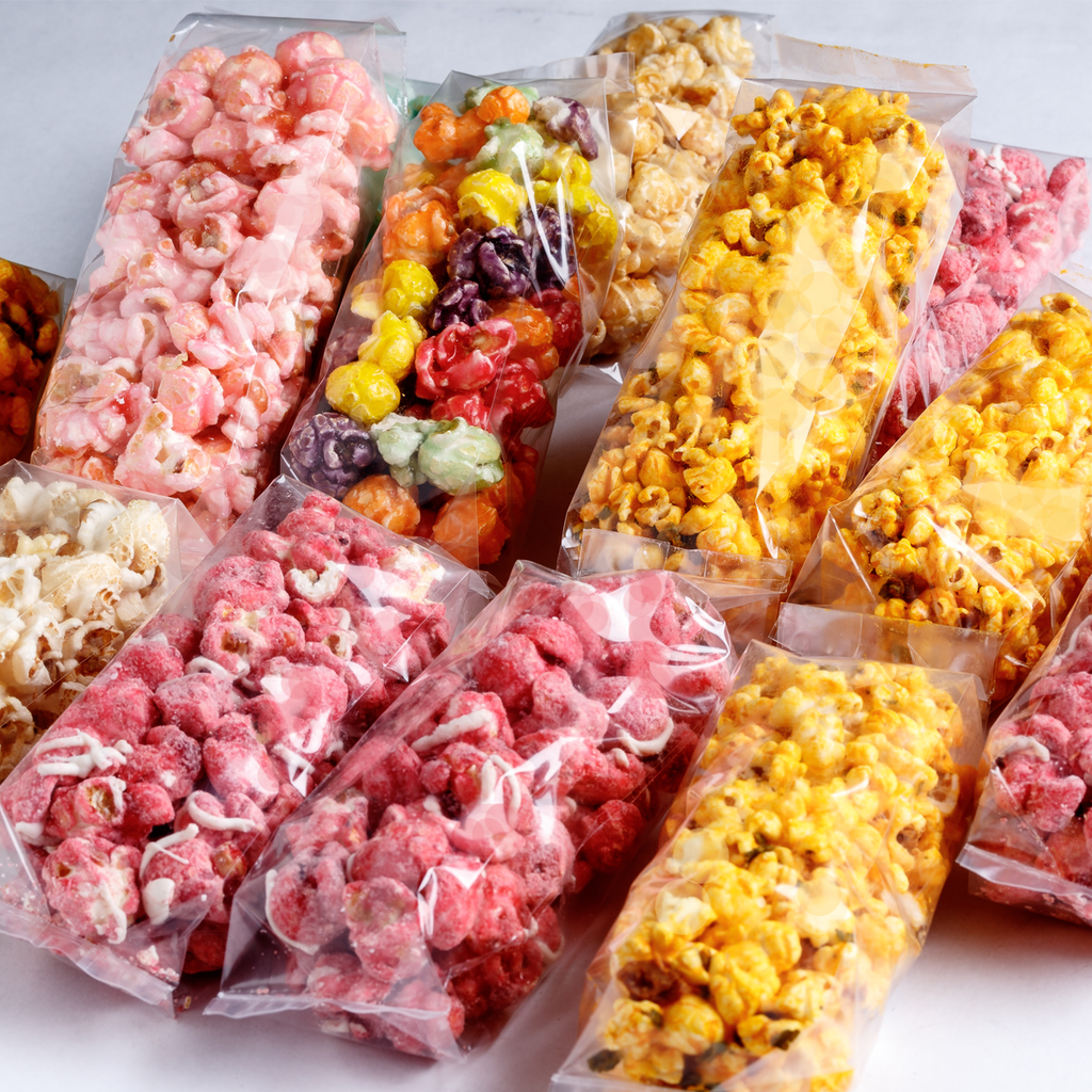 Popcorn Sample Pack - 5 Favor Size Bags – Pop Central Popcorn Popcorn Sample Pack - 5 Favor Size Bags – Pop Central Popcorn