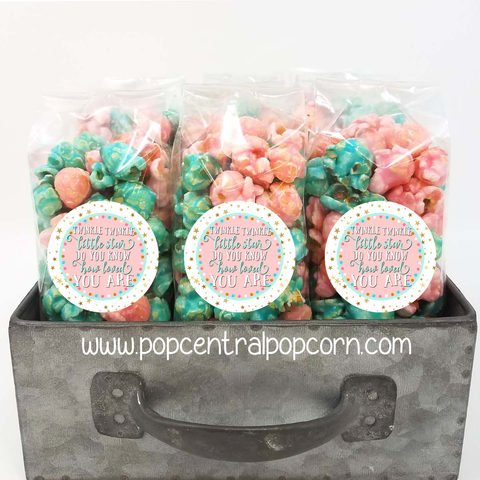 Twinkle Twinkle Baby Shower - Popcorn Favors